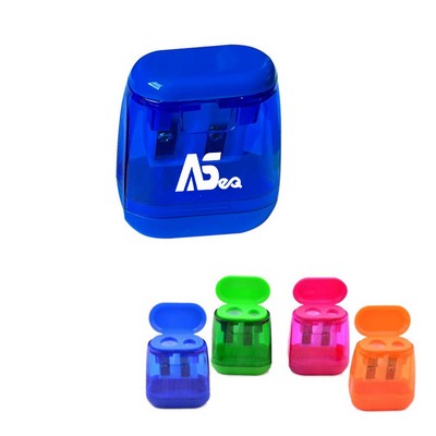 Double Holes Pencil Sharpeners for Kids