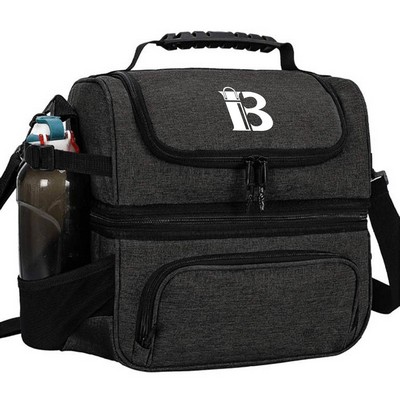 8L Double Deck Oxford Insulated Lunch Bag