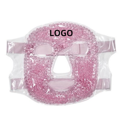 Reusable PVC Gel Beads Hot/Cold Pack Face Mask