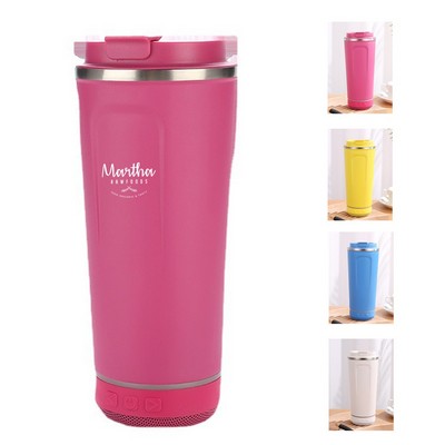 18oz Water Bottle with Bluetooth Speaker