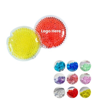 Round Reusable Hot Cold Therapy Pack with Gel Beads
