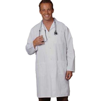 Fashion Seal Lab Coats - Men's Three-Pocket 41" Full-Length Snap Front Lab Coat
