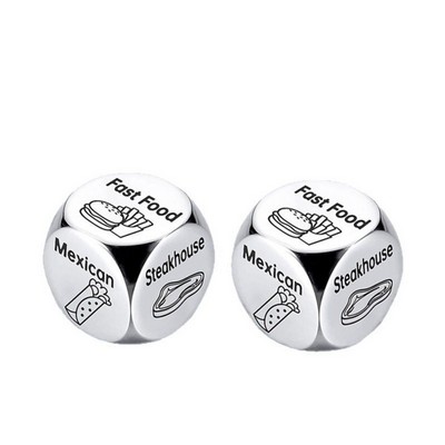 Stainless Steel Personalized Entertainment Carved Dice