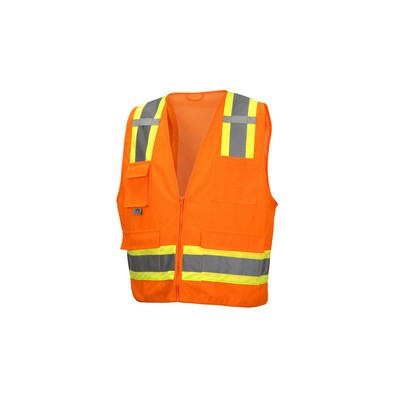 Pyramex Lumen-X Hi-Vis Self-Extinguishing Surveyor Vest