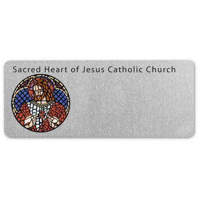 USA Made Eco-Friendly UV Full Color Aluminum Badges (1-5 Sq. Inches)