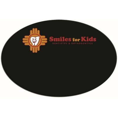 Plastic Black Reusable Name Badge (2"x3")