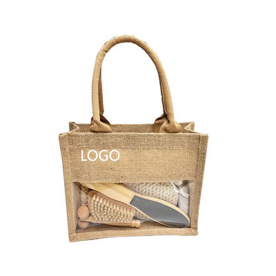 7-Piece Natural Spa & Bath Therapy Kit in Jute Gift Bag