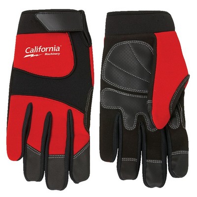 Synthetic Leather Palm Mechanic Style Glove