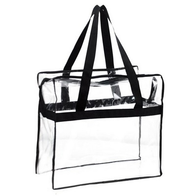 Clear Tote Bag with Zipper