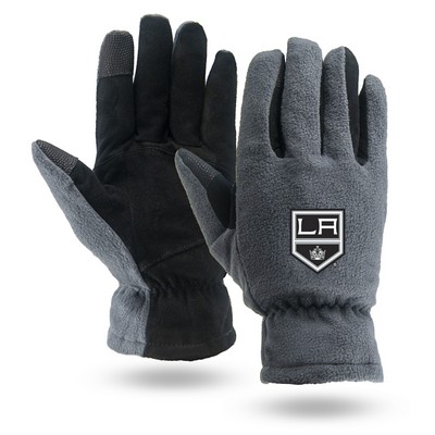 Touchscreen Winter Lined Fleece & Leather Gloves