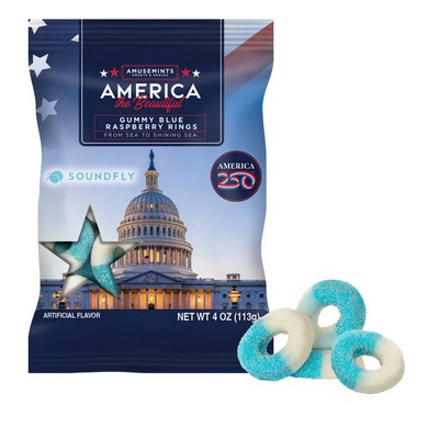 America 250- 4oz. Digibag-Blue Raspberry Rings