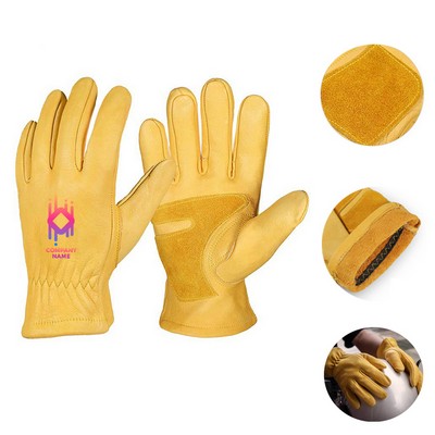 Grade Cowhide Leather Work Gloves