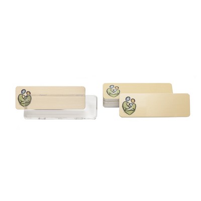 Snap-It UV Inkjet Printed Badge (1"X3") - No Personalization