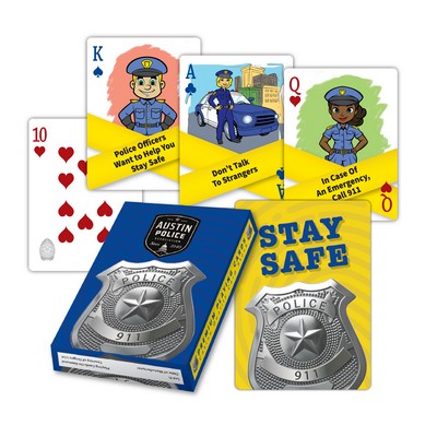 Police Stay Safe Playing Card Deck
