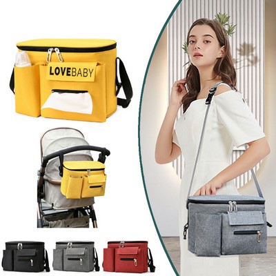 Leakproof Insulated Mommy Bag w/ Adjustable Strap