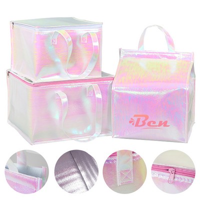 Disposable Holographic Takeout Insulated Bag