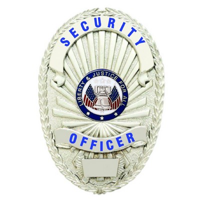 Security Officer Silver Shield Badge