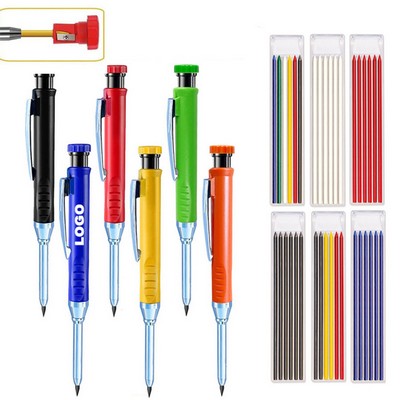 Mechanical Carpenter Pencil Woodworking Pen With Sharpener