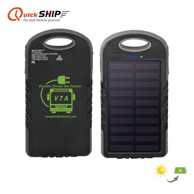 The Usil UL 8000Mah Solar Power Bank with Custom Imprint