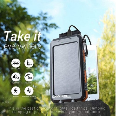 10000 mAh Headlamp Solar Power Bank