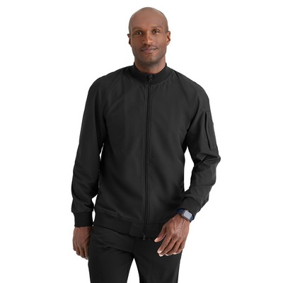 Barco One - Men's Three-Pocket Zip-Up Amplify Warm-Up Scrub Jacket