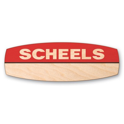 Customized Wood Badge (1-5 Sq. Inches)