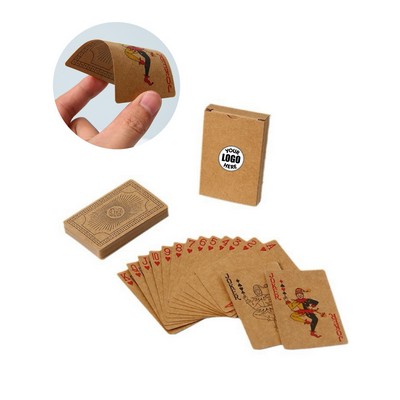 Kraft Paper Poker Playing Card