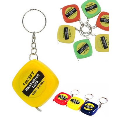 ABS Mini Tape Measure Keychain