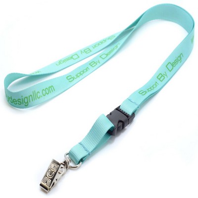 3/4" Polyester Full color Lanyards with Buckle Release