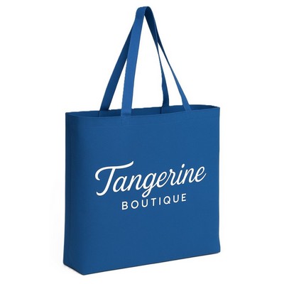 Jumbo Cotton Canvas Tote with 5" Gusset - 5 Colors