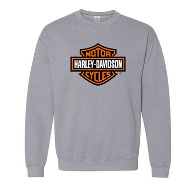 Gildan® Unisex Crew Long Sleeve Shirt- Sport Grey Heather