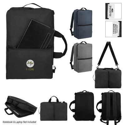 Sophie 3-in-1 Convertible Rpet Computer Backpack