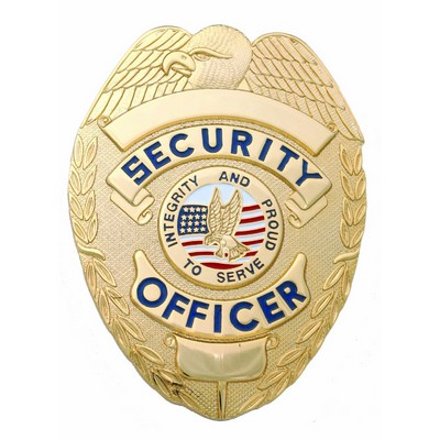 Security Officer Gold Shield Badge