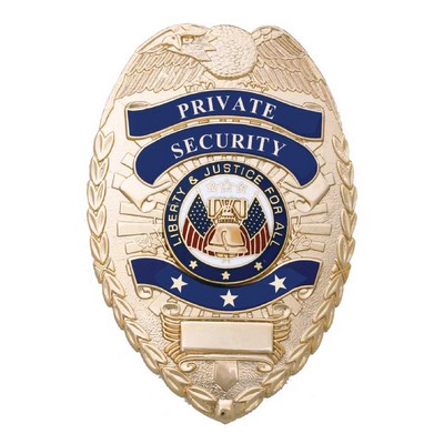 Private Security Gold Shield Badge