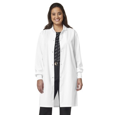 Fashion Seal Lab Coats - Unisex Pocketless 41" Full-Length Snap Front Lab Coat