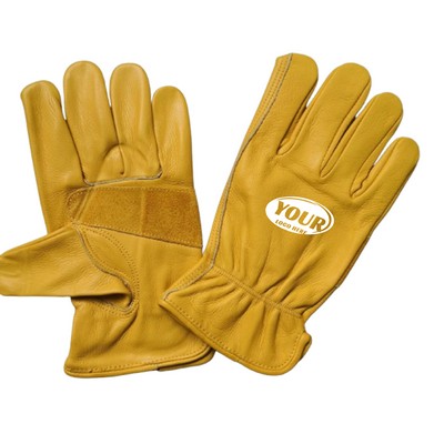 Truck Driver Work Leather Gloves