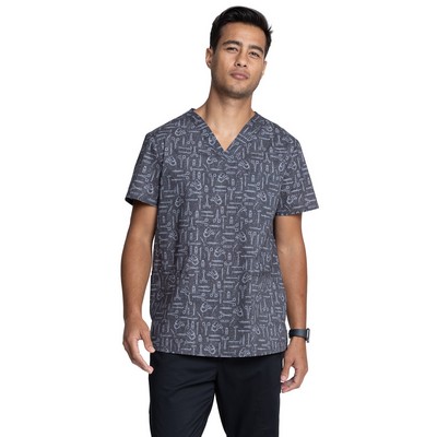 Cherokee - Genuine - Unisex V-Neck Print Top