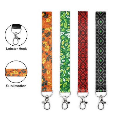 Pro-Grade 3/4" Full Color Sublimated Wristlet & Keychain