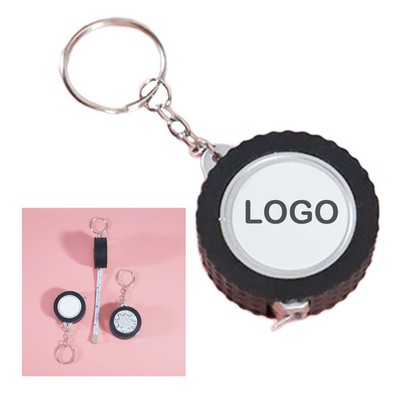 Tire Shape Measure Keychain