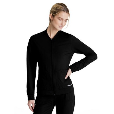 Women's 3 Pocket Front Zipper Warm-up Contour Jacket