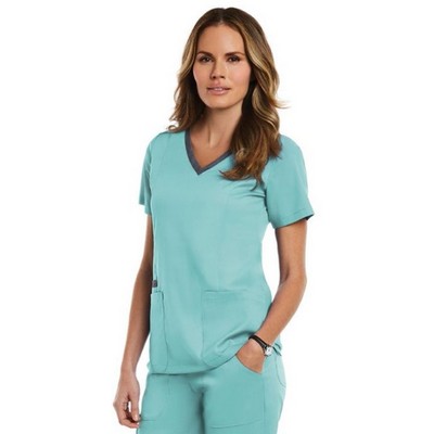 Matrix® Heathered Double V-Neck Shirt