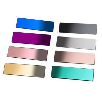 Magnetic Glossy Stainless Steel Name Badge
