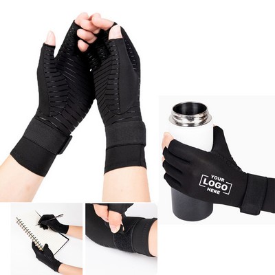 Silicone Anti Slip Pressure Half Finger Gloves