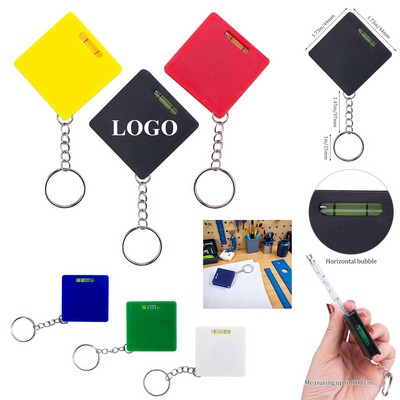 Keyring Tape Measure Spirit Level Tool