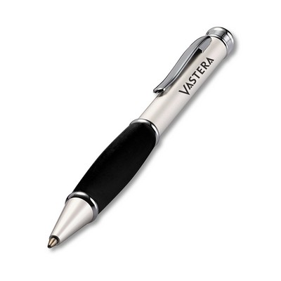 Twist-Action Ballpoint Pen with Soft Touch Rubberized Grip
