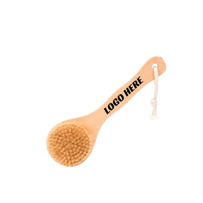 Natural Wood Boar Bristle Bath Body Brush