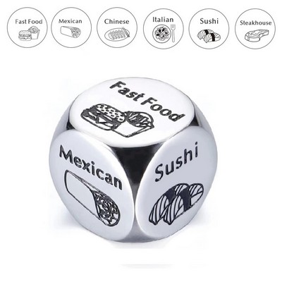 Wear Resistant Stainless Steel Decision Game Dice