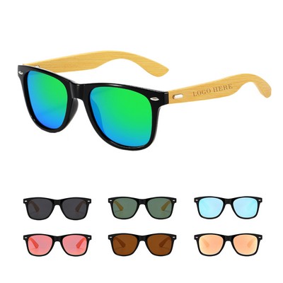 Bamboo Wood Arms Sunglasses