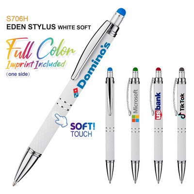 Eden Stylus White Soft Pen