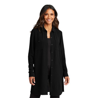 Port Authority® Women's Textured Crepe Long Tunic